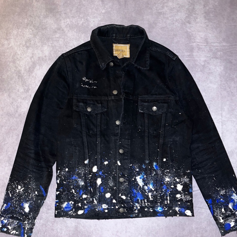Paint Splash Jean Jacket